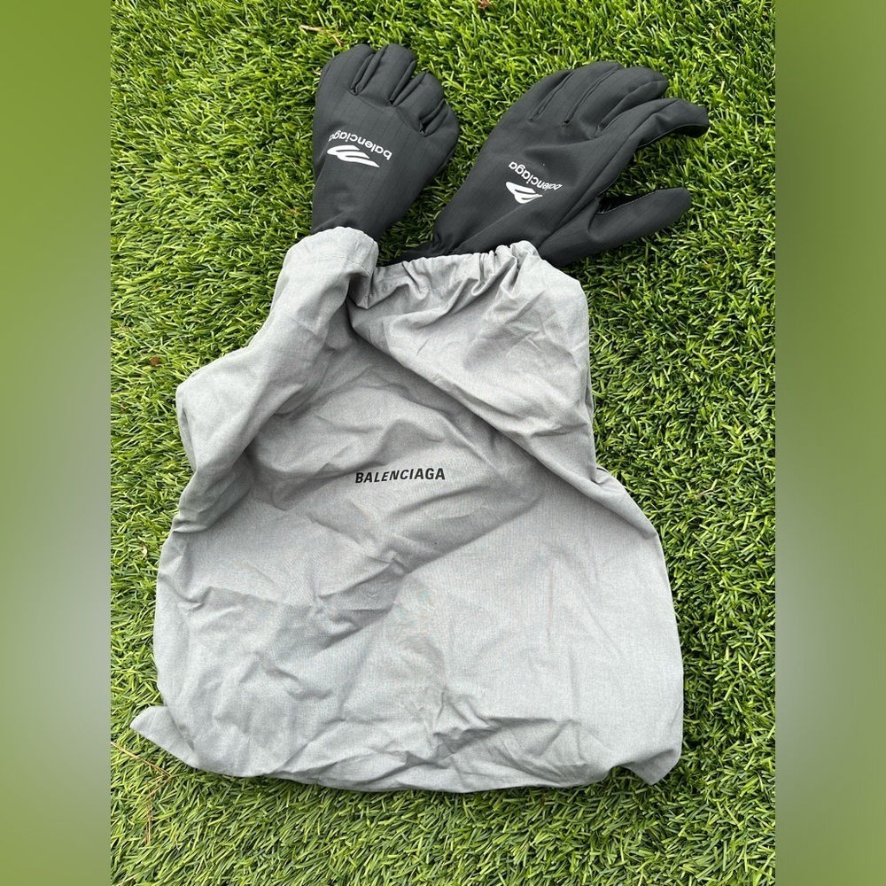 Balenciaga Skiwear Ski gloves leather gloves szS/M with dust bag Balenciaga Auth - Picture 11 of 14
